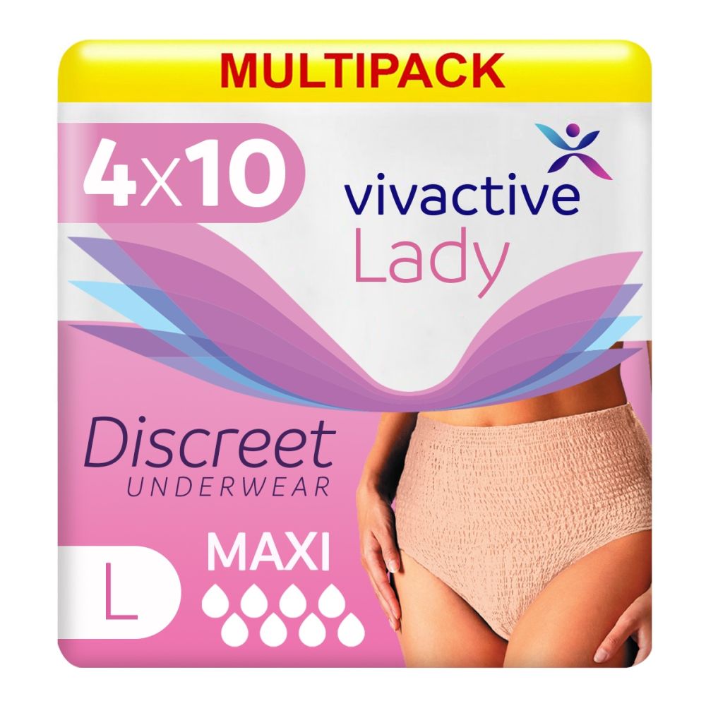 Multipack 4x Vivactive Lady Discreet Underwear Maxi Large