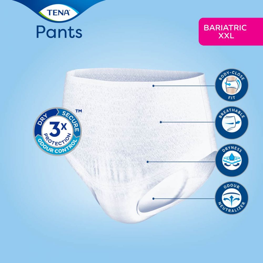 TENA Pants Bariatric Plus XXL (1440ml) 12 Pack