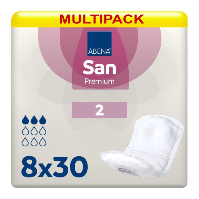 Multipack 8x Abena San Premium 2 (350ml) 30 Pack