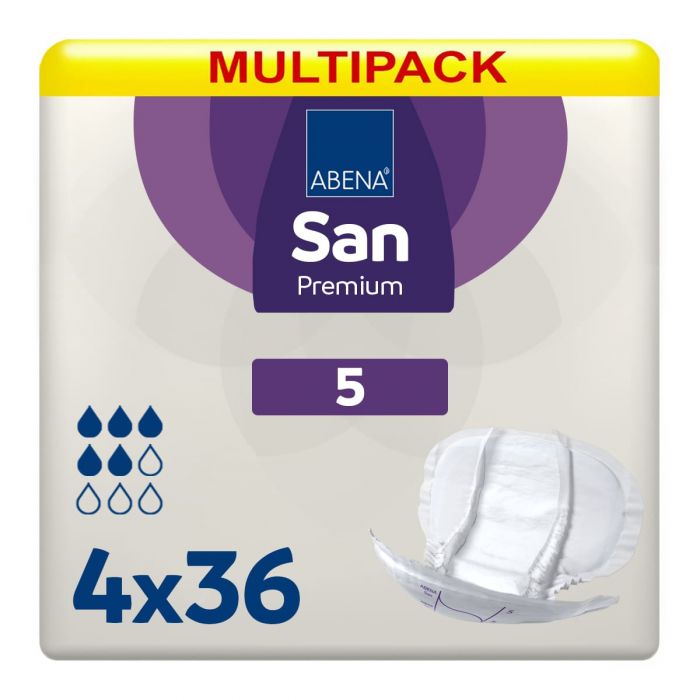 Multipack 4x Abena San Premium 5 (1200ml) 36 Pack
