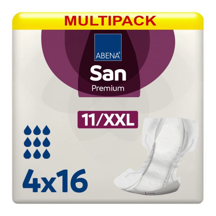 Multipack 4x Abena San Premium 11/XXL (3400ml) 16 Pack