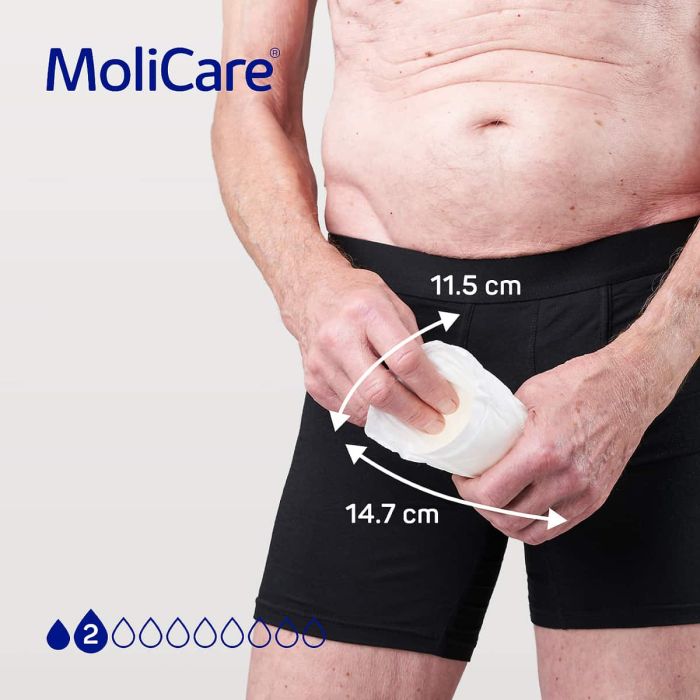 Multipack 12x MoliCare Premium Men Pouch (330ml) 14 Pack - size