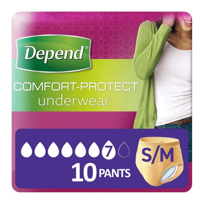 Depend Comfort-Protect for Women Small/Medium (1360ml) 10 Pack - mobile