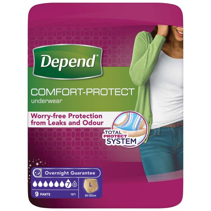 Depend Comfort-Protect for Women Large (1360ml) 9 Pack - pack