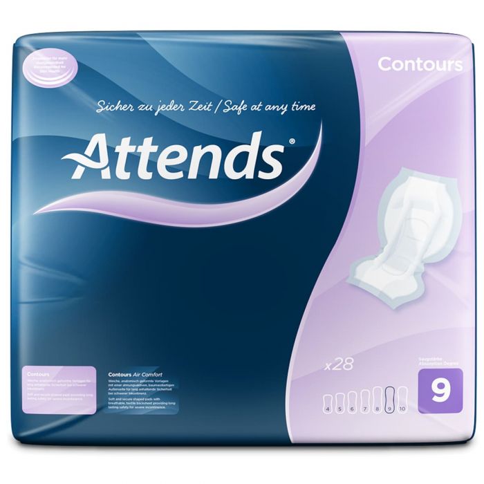 Attends Contours 9 (2598ml) 28 Pack