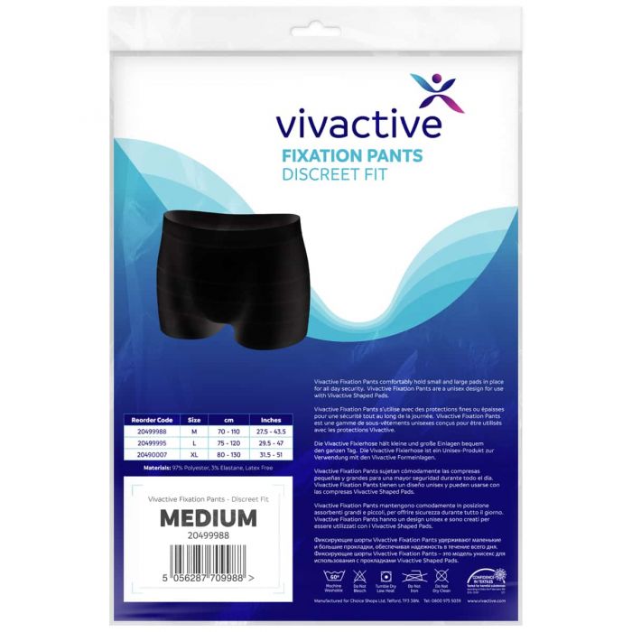Vivactive Premium Discreet Fixation Pants Black Medium - 3 Pack - pack 2