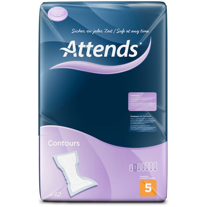 Multipack 5x Attends Contours 5 (1094ml) 42 Pack