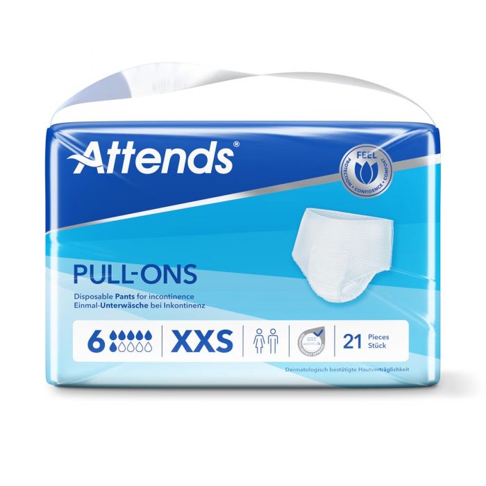 Attends Pull-Ons 6 XXS (1519ml) 21 Pack
