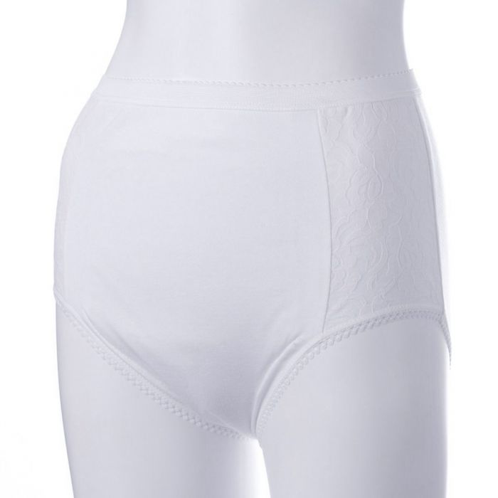 Women&apos;s Absorbent Lace Brief White (450ml) Small