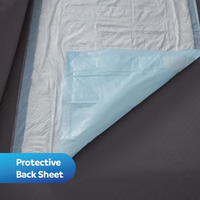 Vivactive Bed Pads with Fixation Strips 60x90cm (1500ml) 15 Pack - protective backsheet