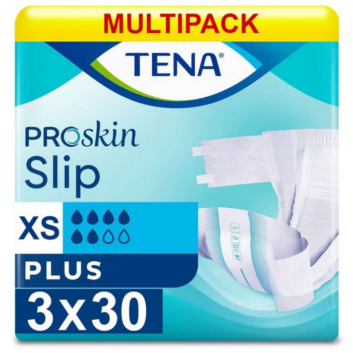 Multipack 3x TENA Slip Plus XS (1400ml) 30 Pack