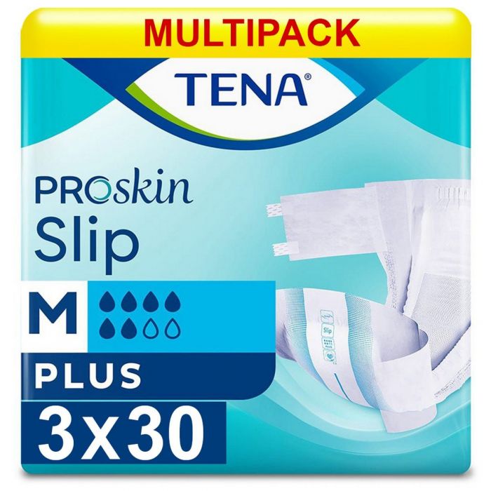 Multipack 3x TENA Slip Plus Medium (2165ml) 30 Pack