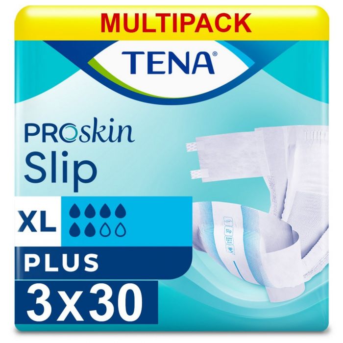 Multipack 3x TENA Slip Plus XL (2559ml) 30 Pack