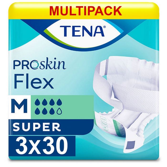 Multipack 3x TENA Flex Super Medium (2100ml) 30 Pack