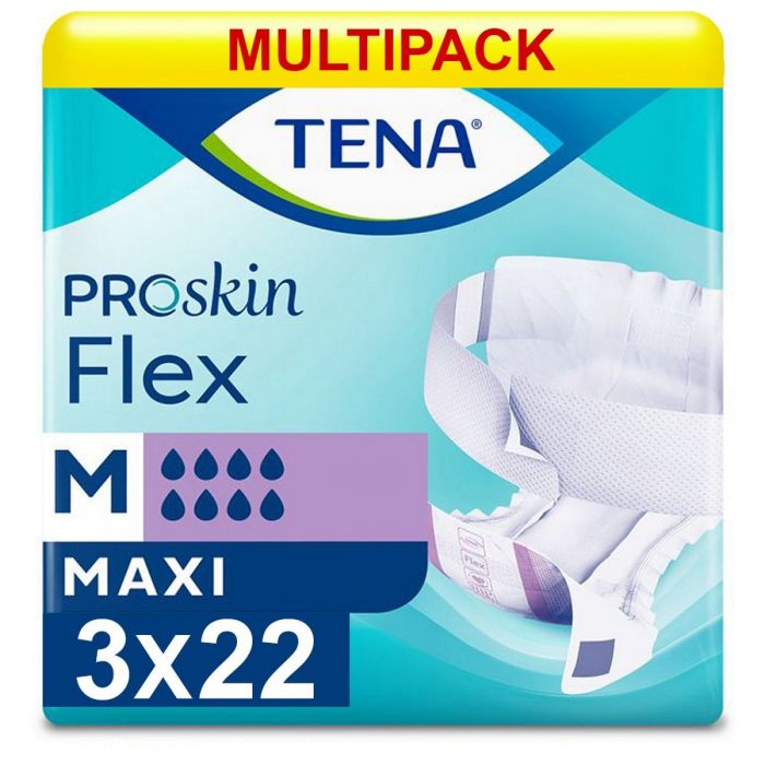 Multipack 3x TENA Flex Maxi Medium (2900ml) 22 Pack