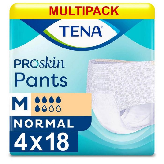 Multipack 4x TENA Pants Normal Medium (900ml) 18 Pack