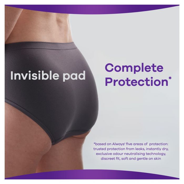 Always Discreet Pads Long Plus (903ml) 8 Pack - complete protection