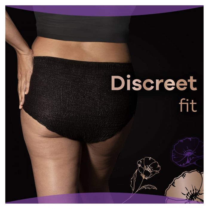 Always Discreet Boutique Black Underwear Large - 8 Pack - feature 4