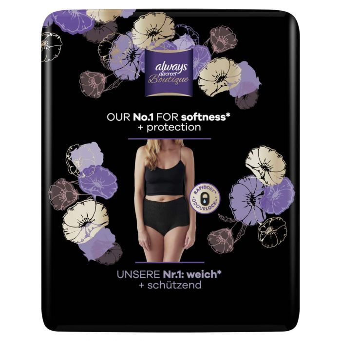 Multipack 2x Always Discreet Boutique Black Underwear Medium - 9 Pack - pack 3