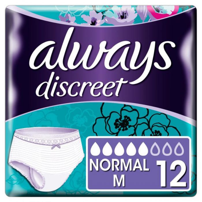 Always Discreet Pants Normal Medium - 12 Pack