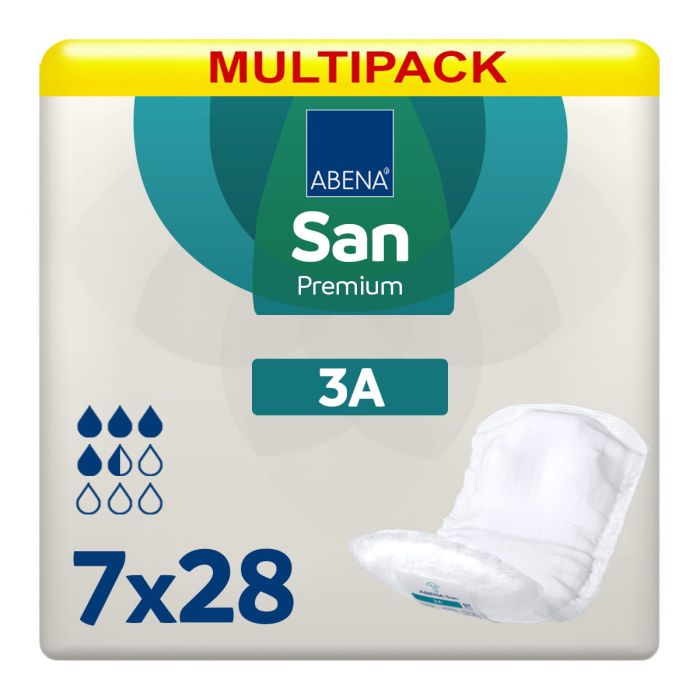 Multipack 7x Abena San Premium 3A (600ml) 28 Pack