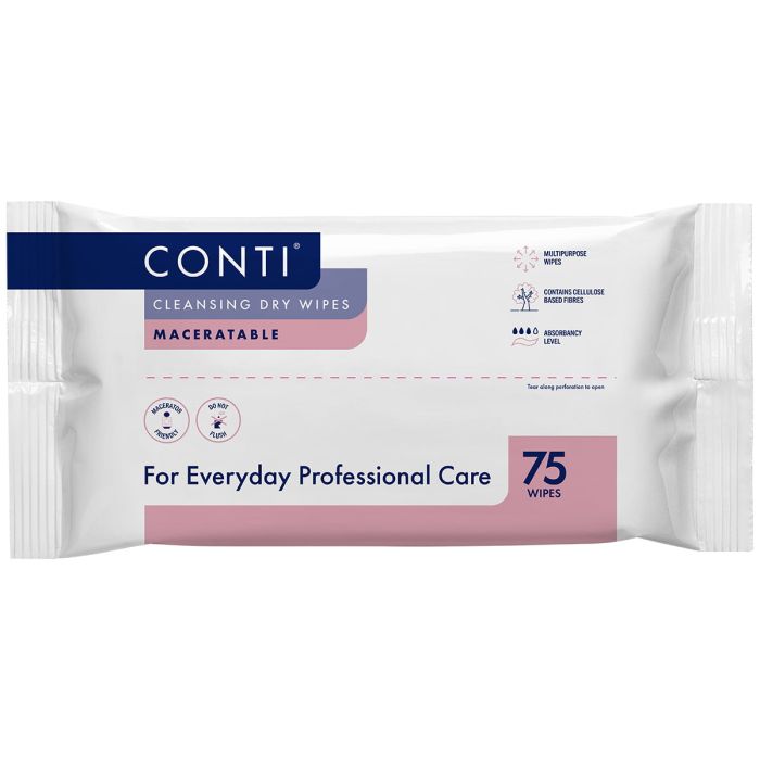 Conti Cleansing Dry Wipes Maceratable - Pack