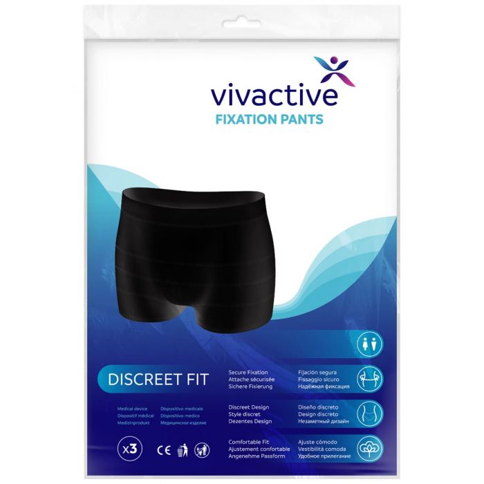 Vivactive Premium Discreet Fixation Pants Black X Large - 3 Pack - pack 2
