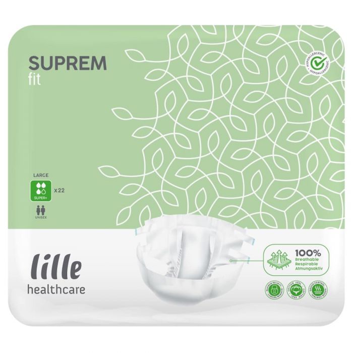 Lille Healthcare Suprem Fit Super+ Large (3100ml) 22 Pack - pack
