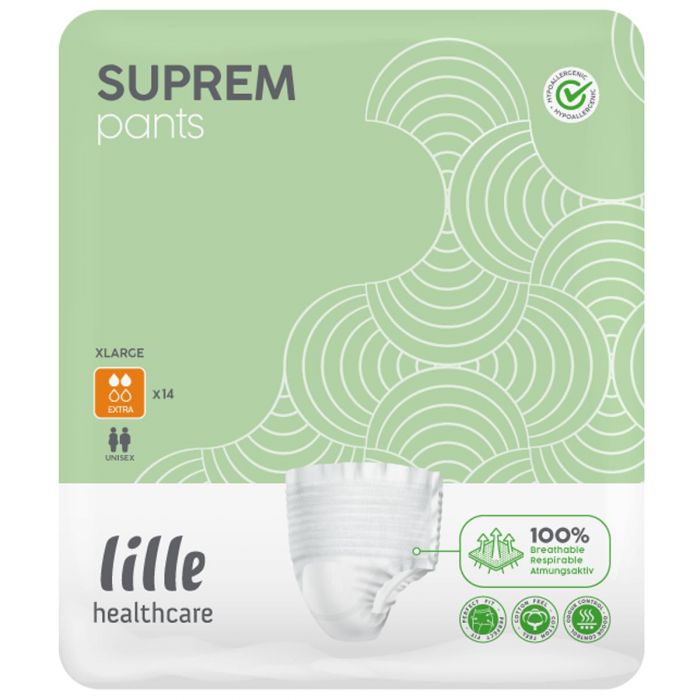 Multipack 8x Lille Healthcare Suprem Pants Extra XL (1300ml) 14 Pack