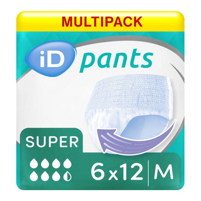 Multipack 6x iD Pants Super Medium (1800ml) 12 Pack