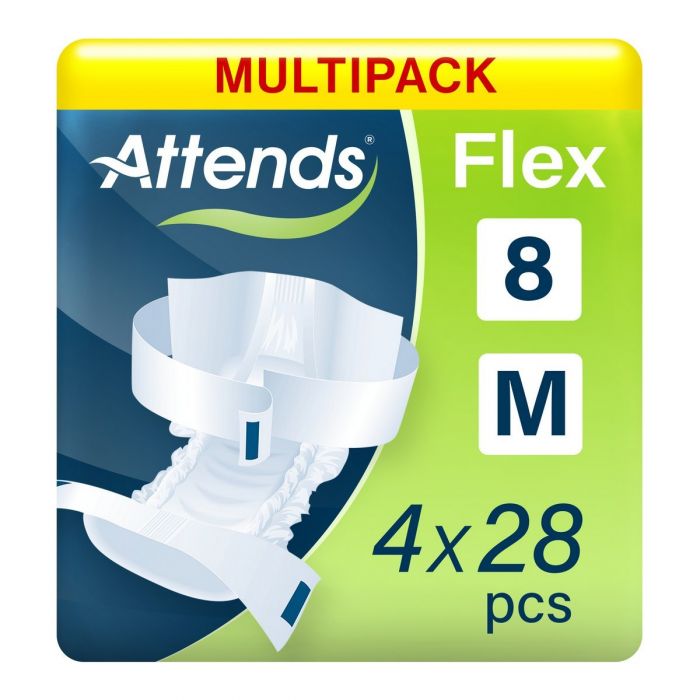 Multipack 4x Attends Flex 8 Medium (1994ml) 28 Pack