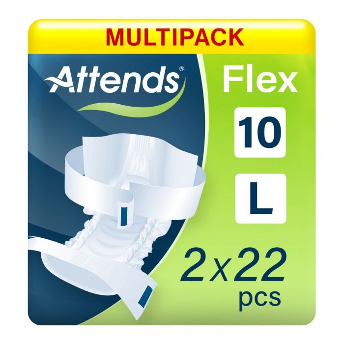 Multipack 2x Attends Flex 10 Large (3912ml) 22 Pack