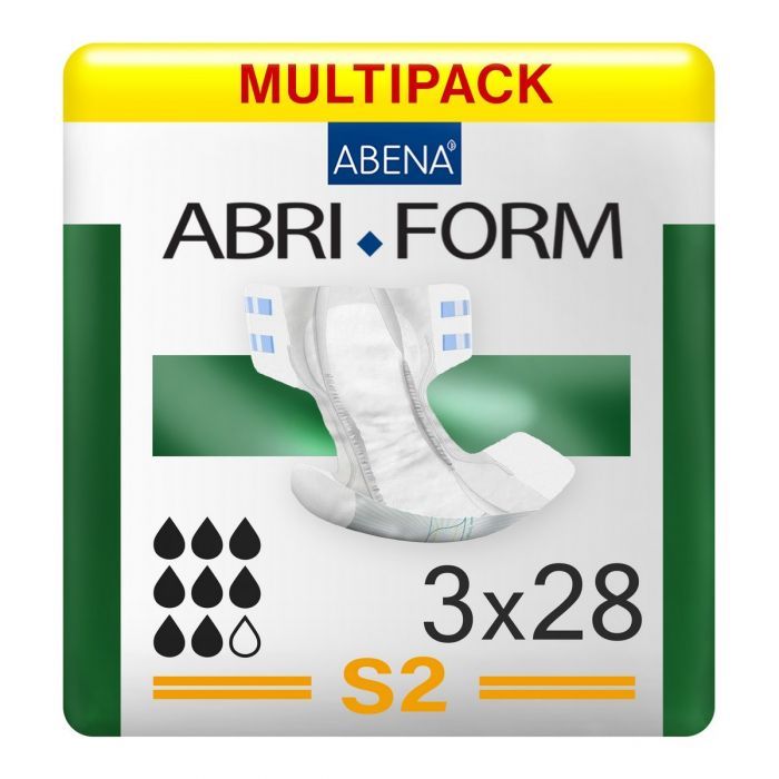 Multipack 3x Abena Abri-Form Comfort S2 Small (1800ml) 28 Pack