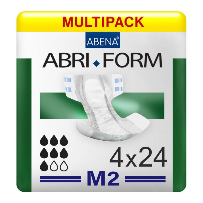 Multipack 4x Abena Abri-Form Comfort M2 Medium (2300ml) 24 Pack