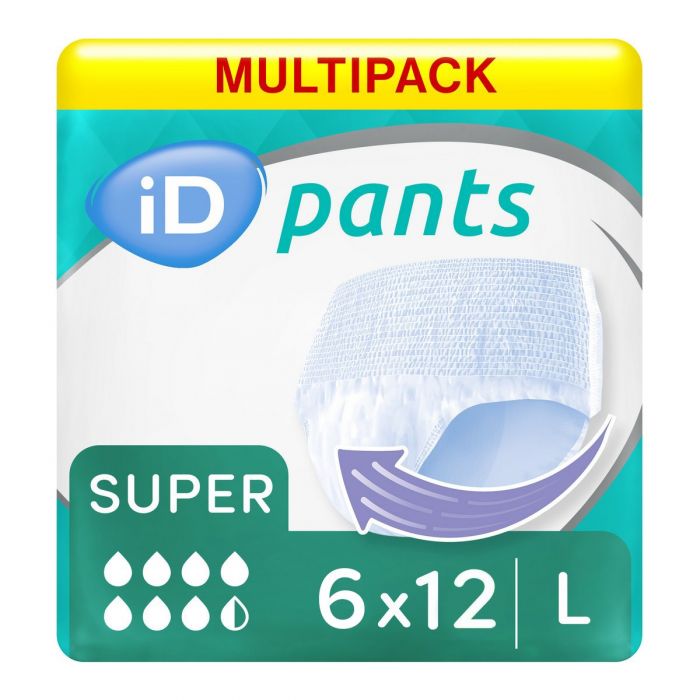 Multipack 6x iD Pants Super Large (1950ml) 12 Pack