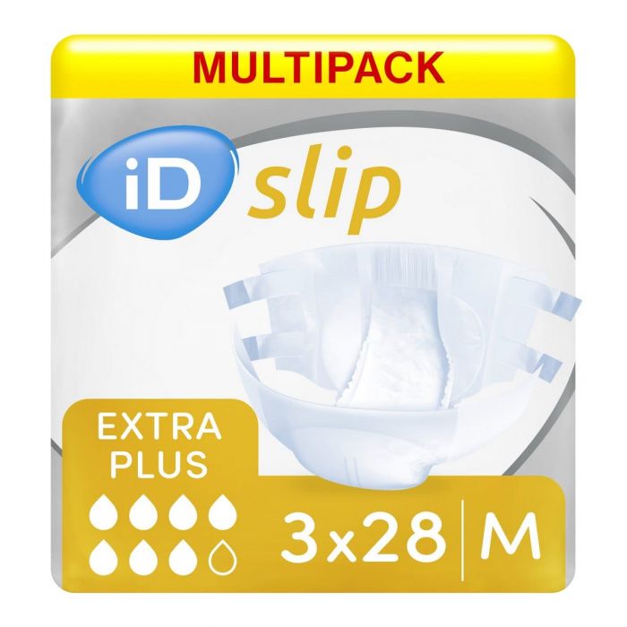 Multipack 3x iD Expert Slip Extra Plus Medium PE Backed (2600ml) 28 Pack