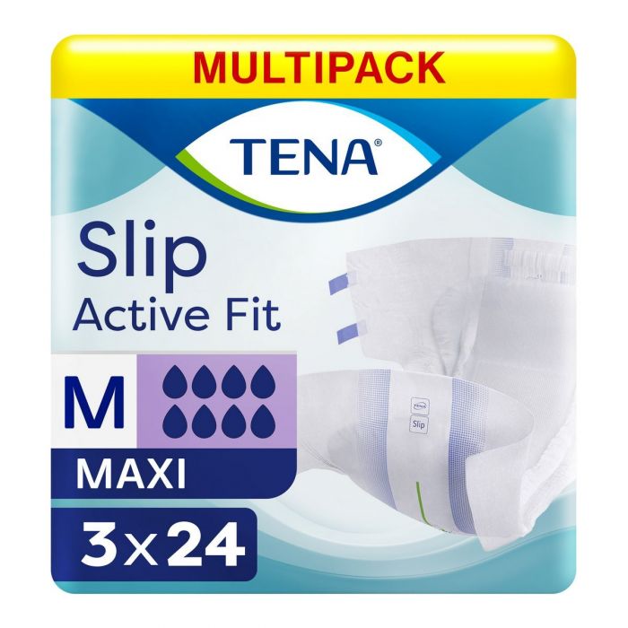 Multipack 3x TENA Slip Active Fit Maxi Medium (3270ml) 24 Pack