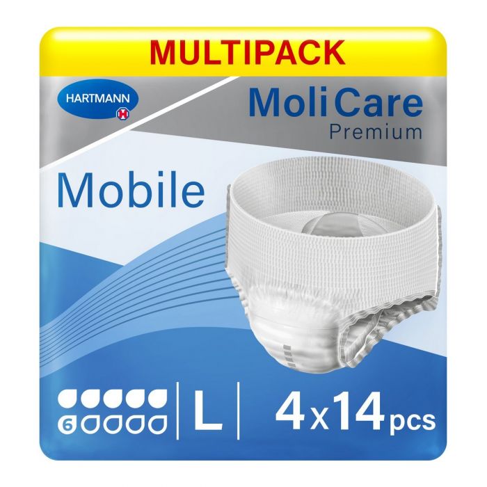 Multipack 4x Molicare Premium Mobile Pants Extra Plus Large (1963ml) 14 Pack