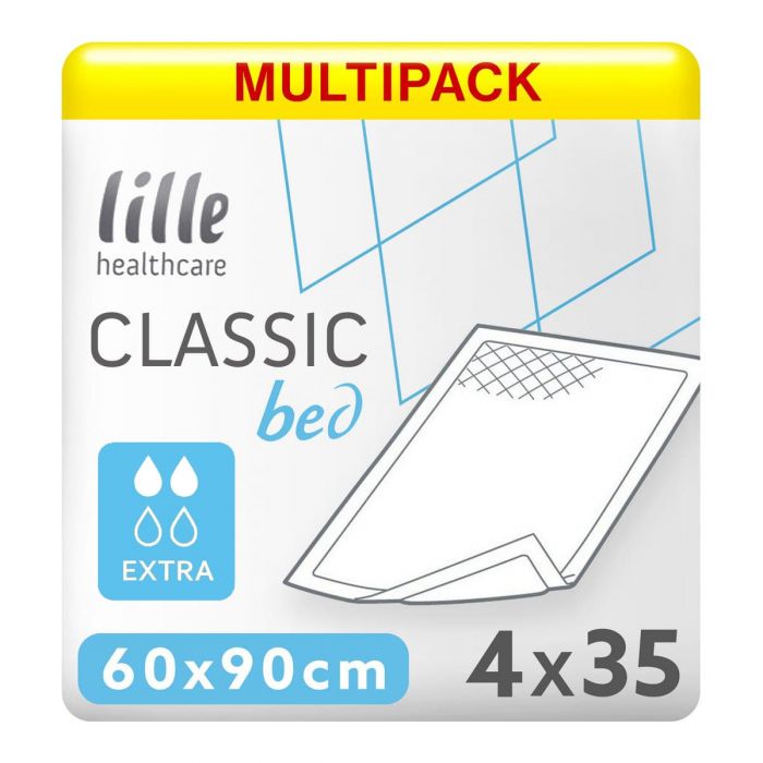 Multipack 4x Lille Healthcare Classic Bed Extra 60x90cm (1500ml) 35 Pack