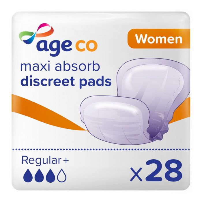 Age Co Women&apos;s Maxi Absorb Discreet Pads (1030ml) 28 Pack - mobile