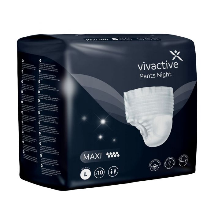 Multipack 8x Vivactive Pants Night Maxi Large (2300ml) 10 Pack