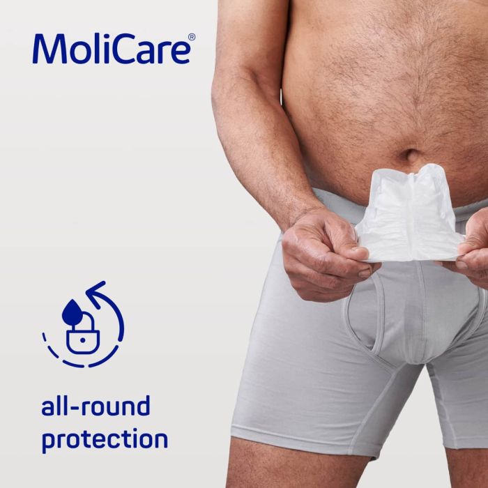 MoliCare Premium Men Pad (546ml) 14 Pack - all-round protection