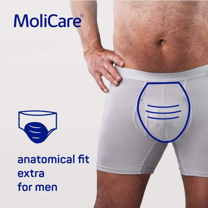 MoliCare Premium Men Pad (546ml) 14 Pack - anatomical fit