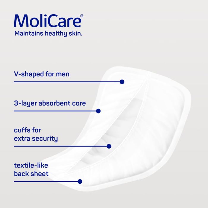 MoliCare Premium Men Pad (546ml) 14 Pack - features