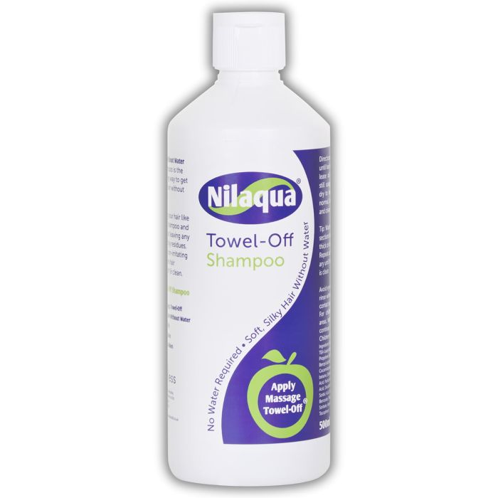 Nilaqua Towel-Off Shampoo 500ml - bottle render