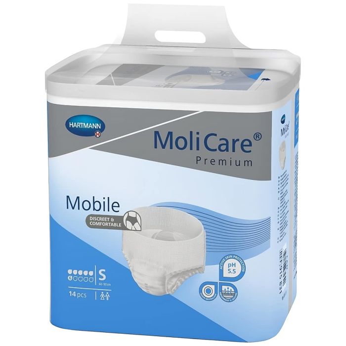 Multipack 4x MoliCare Premium Mobile Pants Extra Plus Small (1475ml) 14 Pack