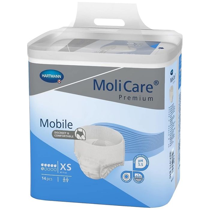 MoliCare Premium Mobile Pants Extra Plus XS (1361ml) 14 Pack