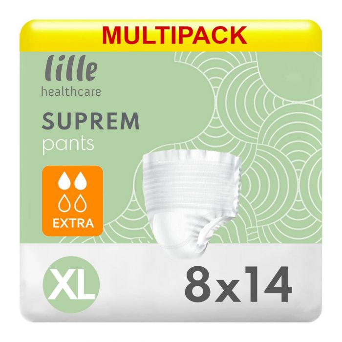 Multipack 8x Lille Healthcare Suprem Pants Extra XL (1300ml) 14 Pack