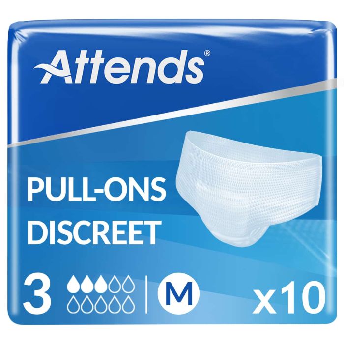 Attends Pull-Ons Discreet 3 Medium (900ml) 10 Pack - mobile