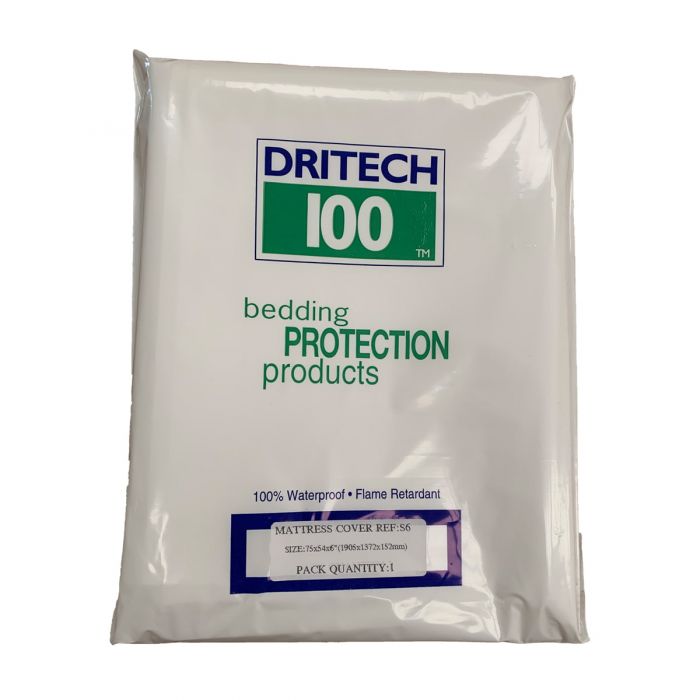 Dritech Waterproof Mattress Cover (191x137x15cm) Double - Pack